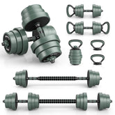 20 kg Adjustable Weight Dumbbell Set with 4 Modes for Home Gym Fitness Exercise