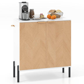 2-Door Buffet Storage Cabinet Sideboard Cabinet with Shelf Cupboard Kitchen Home