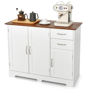 Giantex Kitchen Buffet Cabinet, Modern Storage Cabinet with with 2-Door Cabinet and 2 Drawers