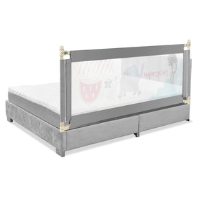 176CM Toddler Bedrail, 72.5-101.5 CM Extra Tall Bed Guardrail w/Anti-Collision Cotton