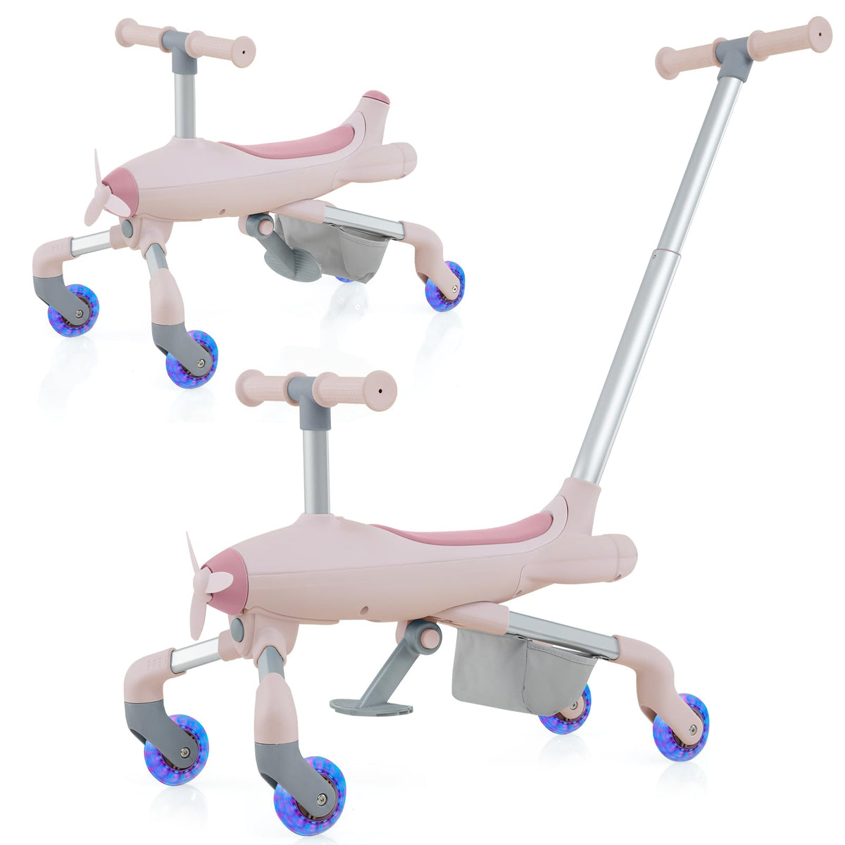 HONEY JOY 2-in-1 Kids Ride-on Push Car