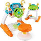 Kids Steering Wheel Simulated Driving Toy Set with Lights & Sounds