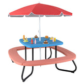 HONEY JOY 8 Person Kids Picnic Table, Outdoor Activity Table