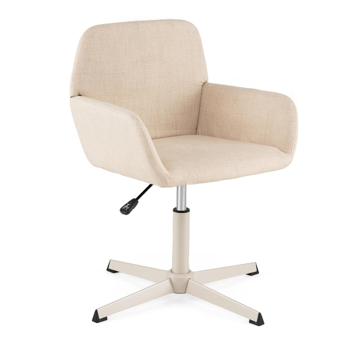 Vanity Chair with Back, 360° Swivel Armchair w/ Adjustable Height