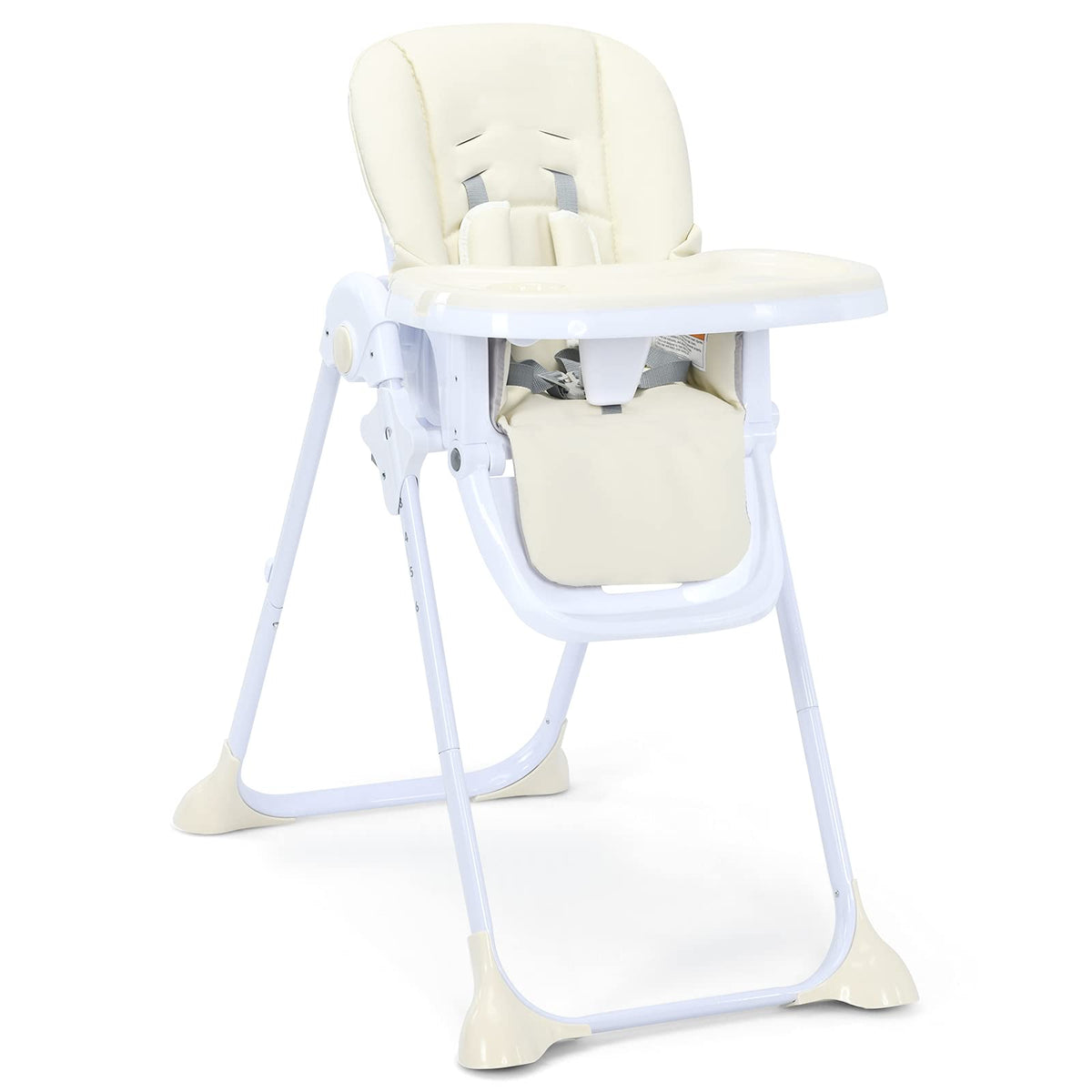BABY JOY Baby High Chair, Folding Highchair for Toddlers w/Adjustable Height