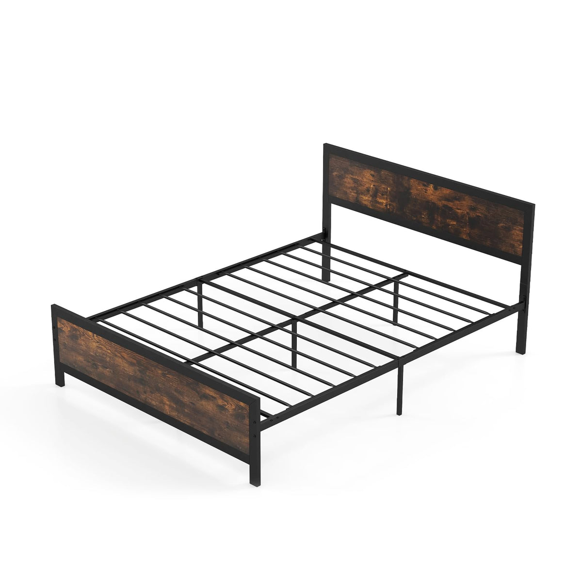 Giantex Queen Size Metal Bed Frame with Headboard & Footboard