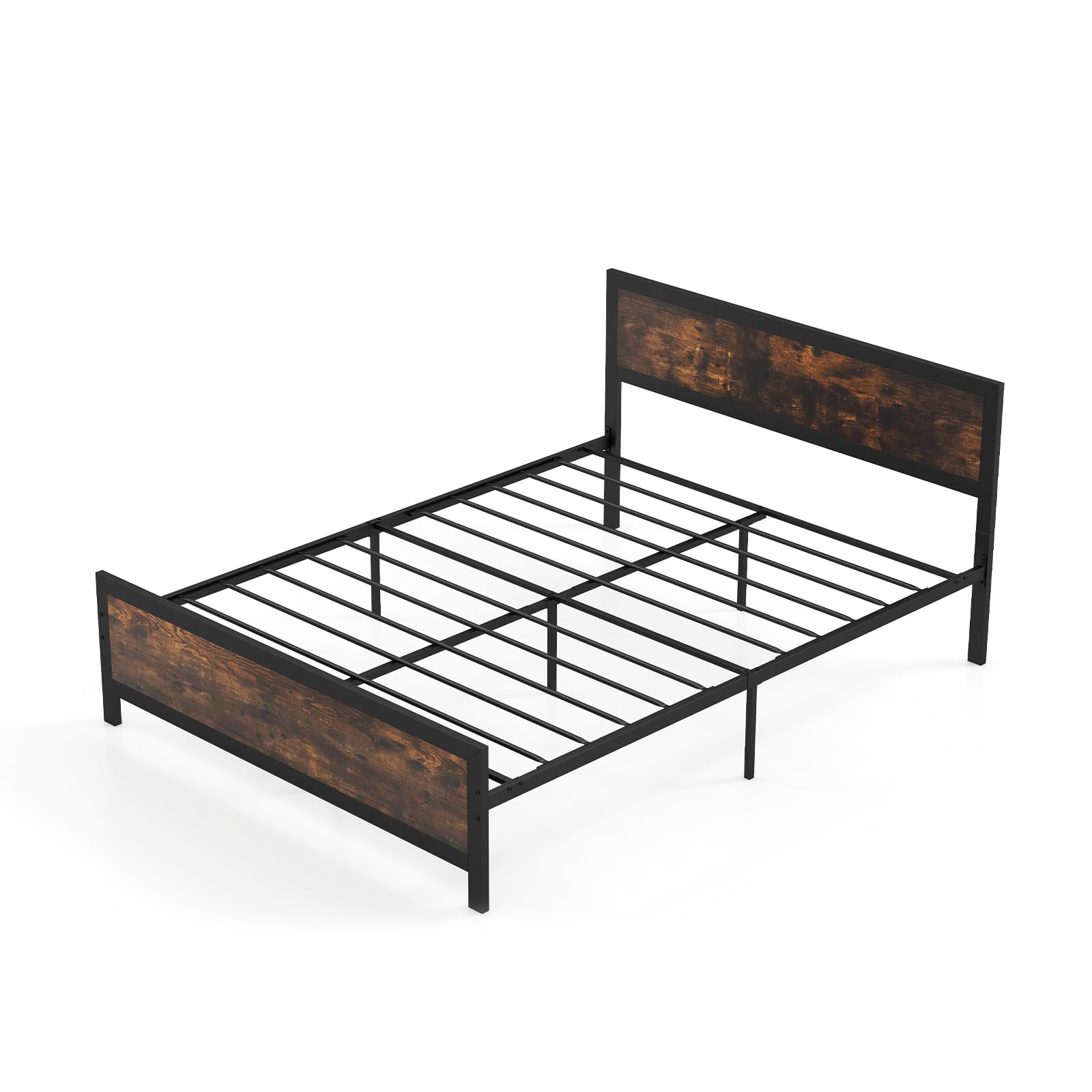 Giantex Queen Size Metal Bed Frame with Headboard & Footboard