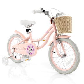 14”/16” Kid’s Bike with Training Wheels, Bicycle for 3-5/4-7 Years Old