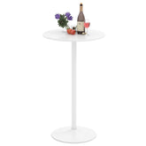 Giantex Round Bistro Table, 101.5 cm Bar Height Cocktail Table Converts into 56 cm Tall Coffee Table