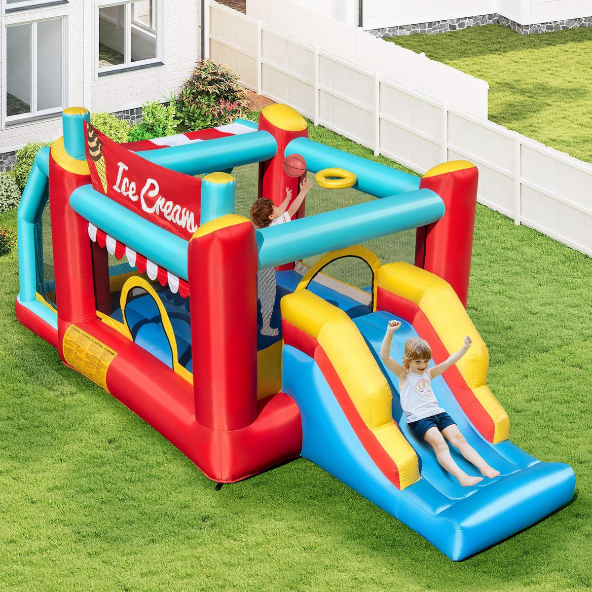 HONEY JOY 5-in-1 Ice Cream Jumping Castle