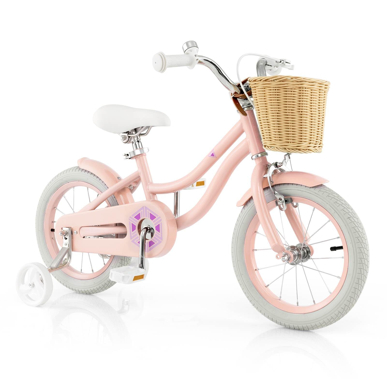 14”/16” Kid’s Bike with Training Wheels, Bicycle for 3-5/4-7 Years Old