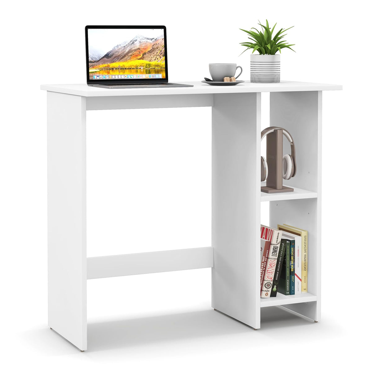 Small Computer Desk with Storage