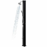 35 L Solar Heated Outdoor Shower with 360 Swivel Shower Head