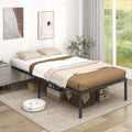 Hikidspace Twin Size Platform Bed Frame, 36 cm High Heavy-Duty Metal Bed Base with Under Bed Storage Space