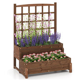 Giantex Raised Garden Bed with Legs and Trellis