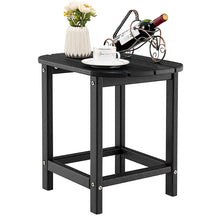 46cm Adirondack Outdoor Side Table, Weather Resistant End Table, Outdoor Tea Table for Patio, Backyard