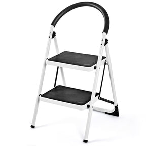 Folding Step Stool Stepladders W/Widen Pedal (2-Step)