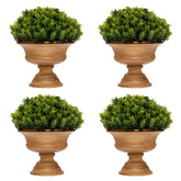Giantex 4-Set Artificial Plants, Mini Fake Potted Plants, Small Greenery Plants for Home Office Desk Dining Table Desk Decoration