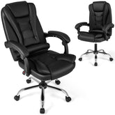 Executive Chair, Big High Back Office Chair with Linkage Armrests, Adjustable Height and Backrest