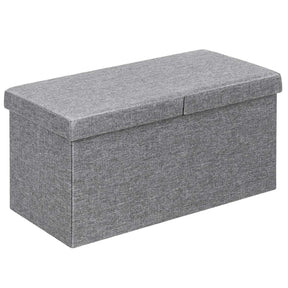 Giantex Storage Ottoman, Upholstered Chest Bench w/Storage Space