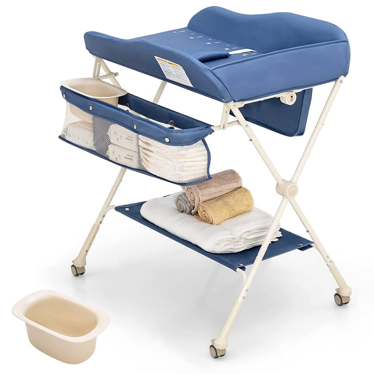 BABY JOY Baby Changing Table, Foldable Diaper Changing Station