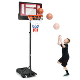 Kids Basketball Hoop, Weather-Resistance Basketball Goal Toy with Adjustable Height 132-251cm