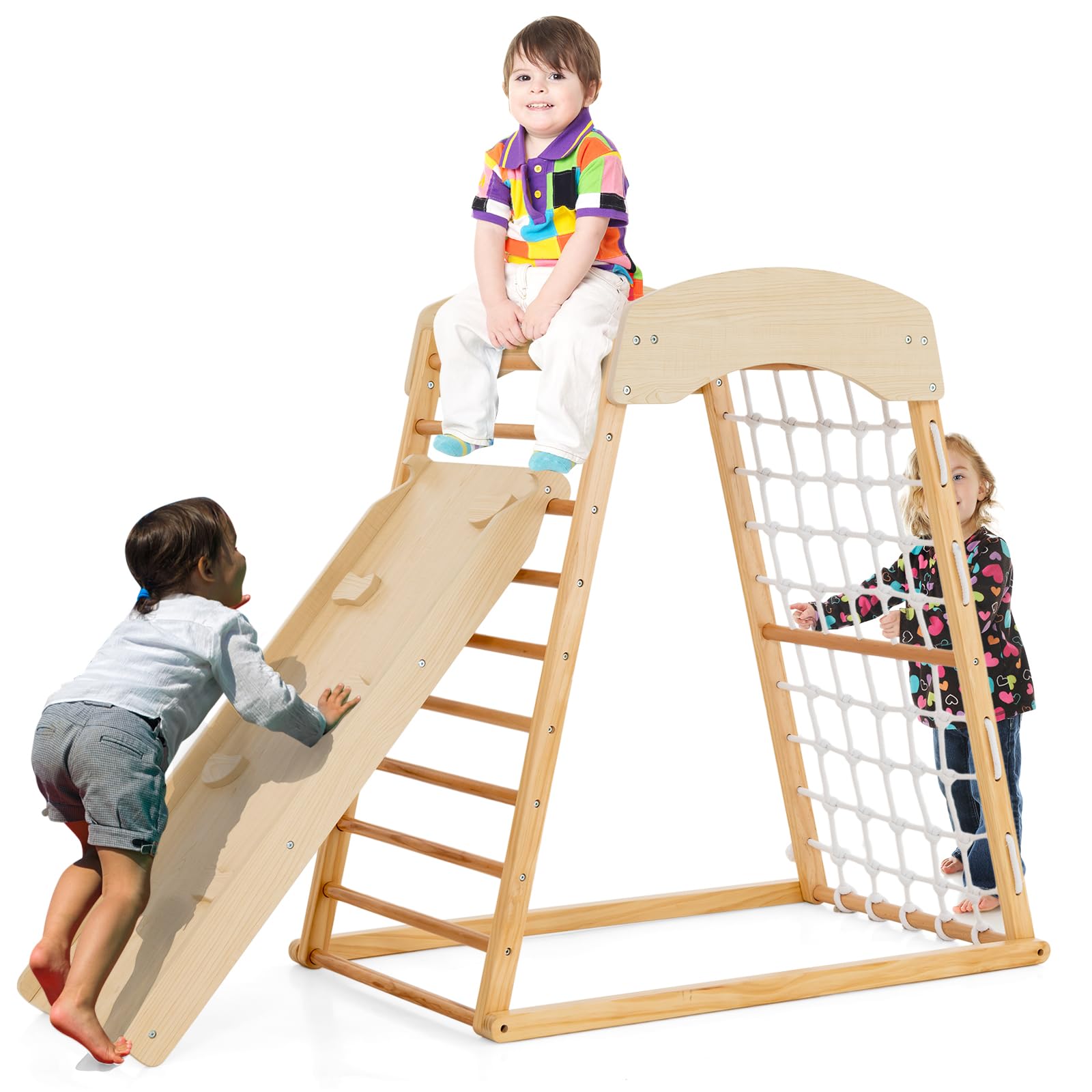 HONEY JOY 6-in-1 Indoor Jungle Gym Climber