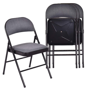 Giantex 4-Pack Folding Chairs, Fabric Folding Chairs
