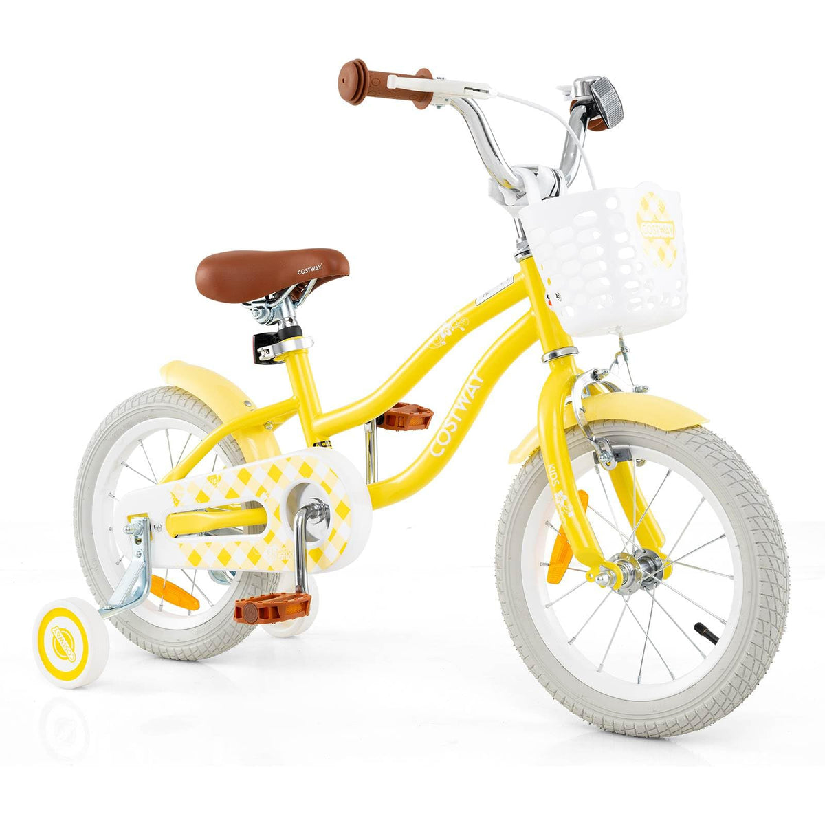 Kids Bike, 14 16 18 Inch Boys Girls Bike for 3-8 Years w/Training Wheels
