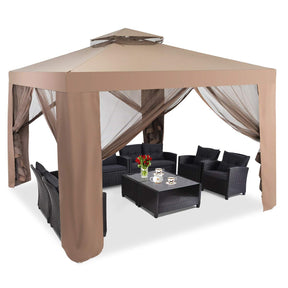 Outdoor 3M X 3M Canopy Gazebo Art Steel Frame Garden Lawn Patio House Party