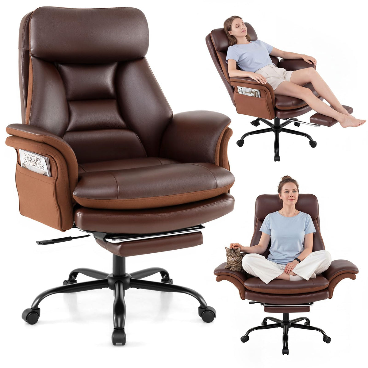 Big & Tall Office Chair, Ergonomic Criss Cross Chair