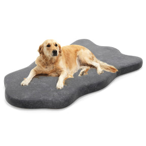Dog Bed for Large Dogs, Orthopedic Dog Bed with Memory Foam Support, Waterproof Dog Crate Mat with Removable Cover