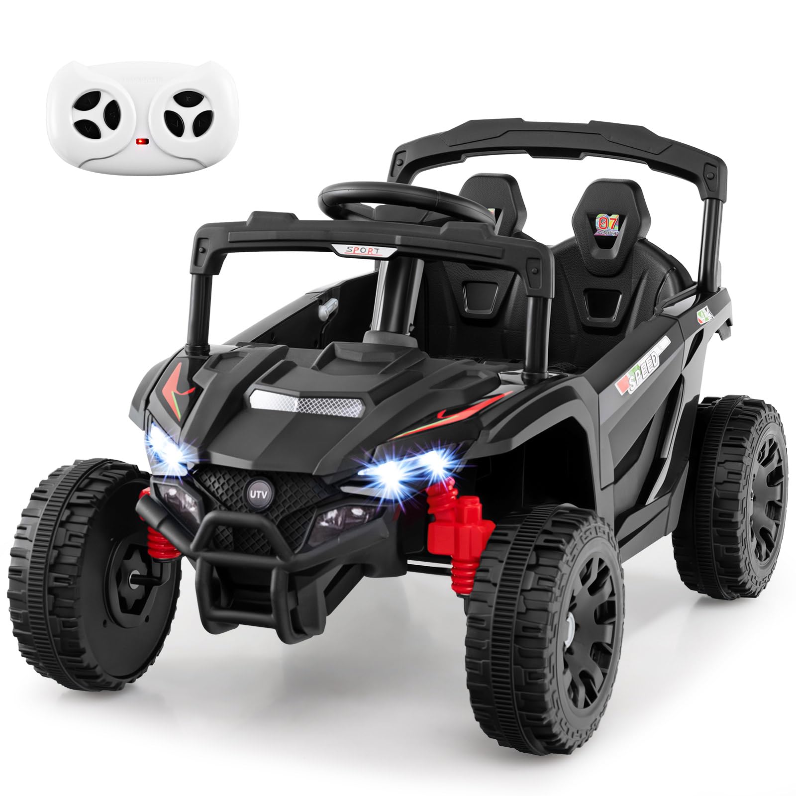 12V Kids Ride On Car, Electric UTV Truck with Remote Control