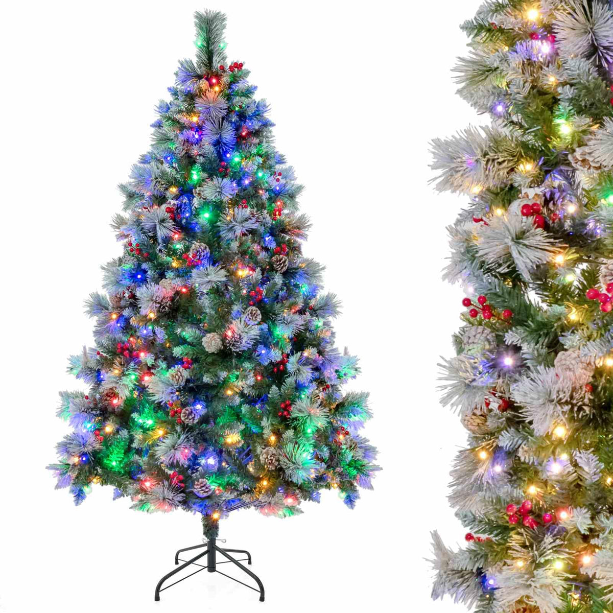 2.15M Pre-Lit Christmas Tree with Pine Needle