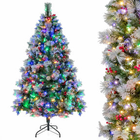 2.15M Pre-Lit Christmas Tree with Pine Needle
