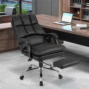 Soft Padded Office Chair, Ergonomic Adjustable Reclining Chair