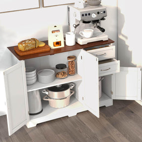 Giantex Kitchen Buffet Cabinet, Modern Storage Cabinet with with 2-Door Cabinet and 2 Drawers