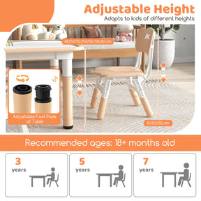 Kids Table and 4 Chairs Set