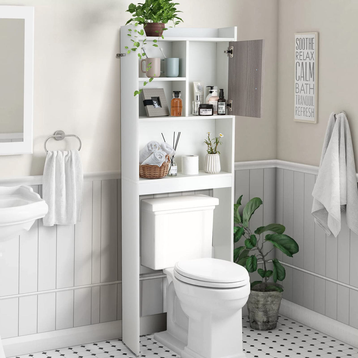 Giantex Over The Toilet Storage Cabinet