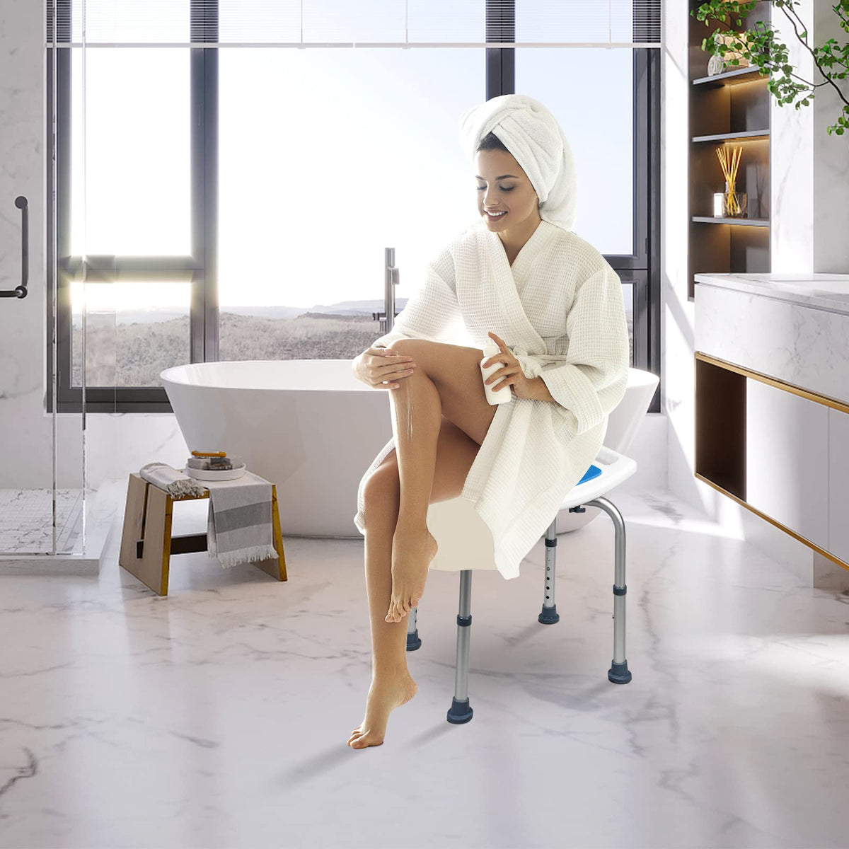 Giantex Adjustable Lightweight Shower Bench
