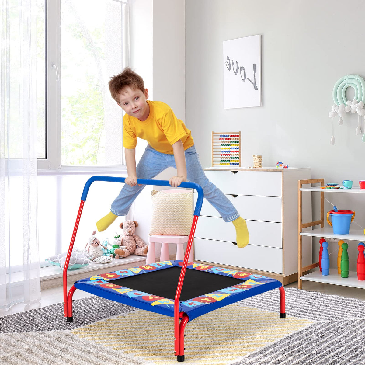 Baby JOY 36” Square Toddler Trampoline