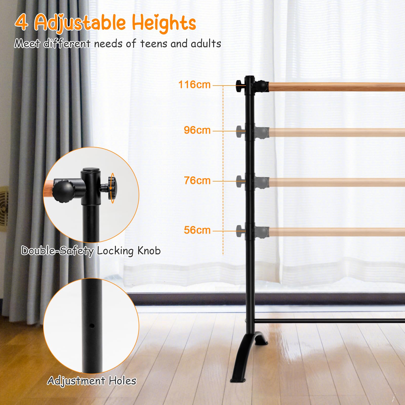 HONEY JOY Portable Ballet Barre
