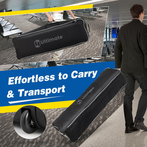 Heavy-Duty 600D Oxford Wear Resistant, Waterproof & Foldable Golf Bag w/ Wheels