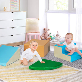 4-Piece Kids Climb Crawl Playset for Nursery and Kindergarten