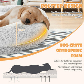 Human Dog Bed, Washable Fluffy Faux Fur Nap Bed Fits Pets & People Adults Doze Off