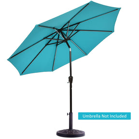 Round Resin Umbrella Base, Outdoor Patio Umbrella Holder