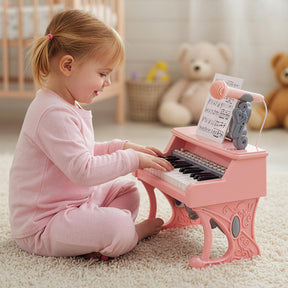 HONEY JOY Mini Keyboard Piano for Kids, 25 Keys Electric Piano
