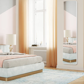 Giantex 160 cm x 37cm Full Length Mirror, Floor Mirror with Stand, Free Standing or Wall Mounted Mirror