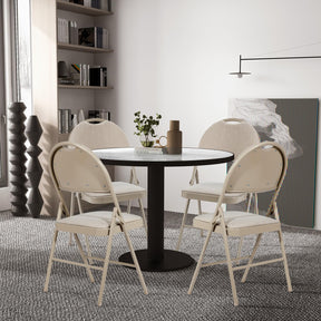 6 Pieces Foldable Chairs, Portable Folding Chairs