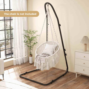Hammock Chair Stand, Adjustable Swing Chair Stand with Heavy-Duty Steel Frame